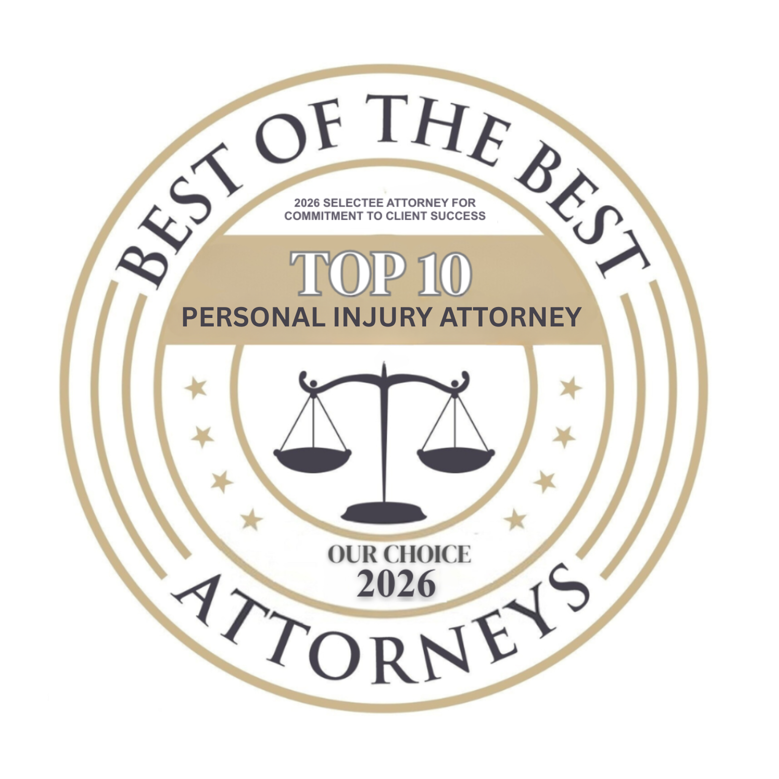 Best Of The Best Attorneys badge representing Columbus personal injury lawyers